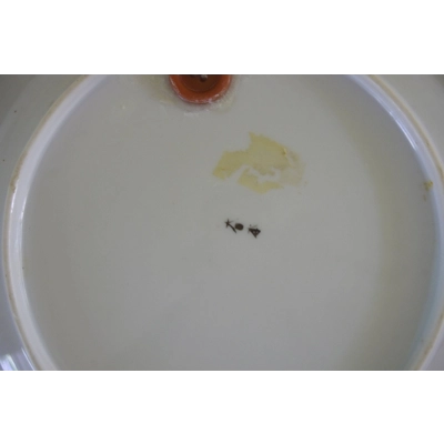 Antique Japanese plate "SATSUMA" hand colored ca. 1900 Rare