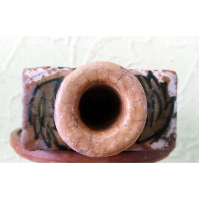 Antike Römische Tonflasche. Emailliert. mit Deckel SEHR SELTEN! Antike Römische Tonflasche. Emailliert. mit Deckel SEHR SELTEN!