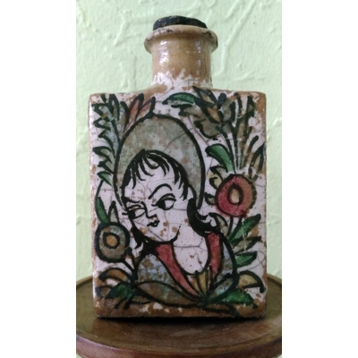 Antike Römische Tonflasche. Emailliert. mit Deckel SEHR SELTEN! Antike Römische Tonflasche. Emailliert. mit Deckel SEHR SELTEN!