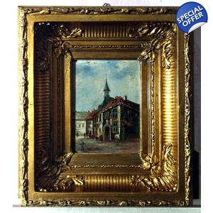 Antikes Ölgemälde auf Kupfer..