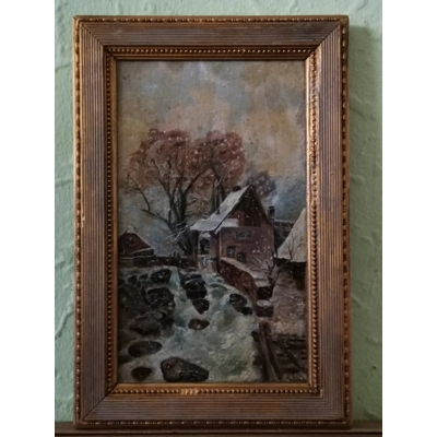 Antikes Gemälde Niederlande um 1900 Antikes Gemälde Niederlande um 1900