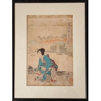 Original Japanische woodbloc..