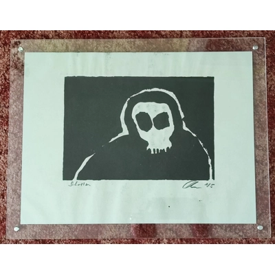 Alte seltene lithographie "Schatten" signiert, nummeriert