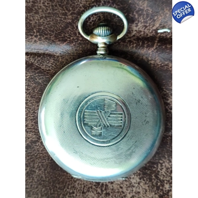 Klöckner Werke antike Taschenuhr 25 J. Jubiläum 800 Silber