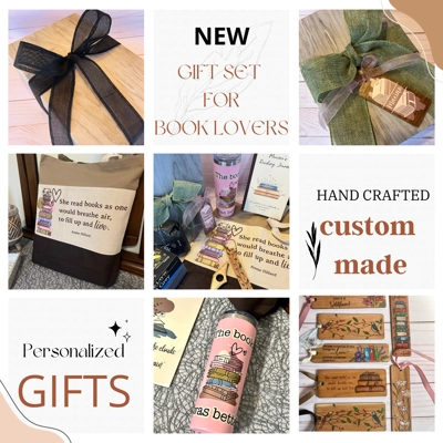 Personalized Book Lover Gift set. Personalized Book Lover Gift set.