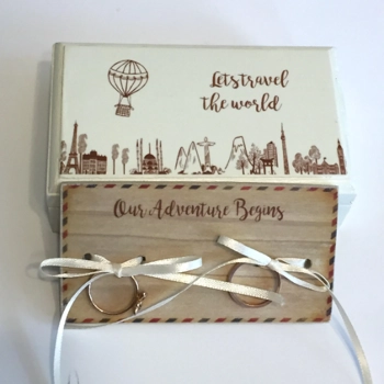 Travel Theme Wedding Ri..