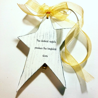 Custom Made & Personalized Wood Hanging Star Shabby Cottage Chic Star Custom Quote on Wood Primitive Custom Made & Personalized Wood Hanging Star Shabby Cottage Chic Star Custom Quote on Wood Primitive