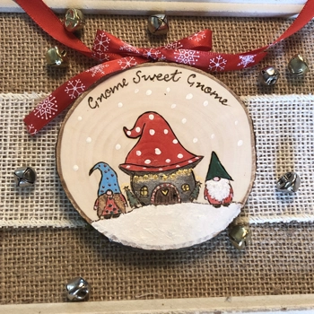 Personalized Gnome Orna..