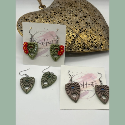 Planchette Statement Earrings. Boho, Gothic Earrings Planchette Statement Earrings. Boho, Gothic Earrings