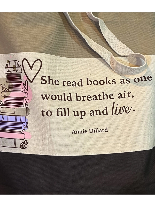 Custom Quote, Personalized Tote Bag. Book Quote, Booklover.