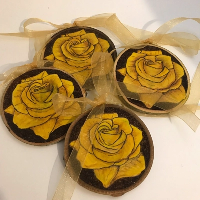 Personalized Yellow Rose of Texas, Mother's Day, Gift for Mom Personalized Yellow Rose of Texas, Mother's Day, Gift for Mom