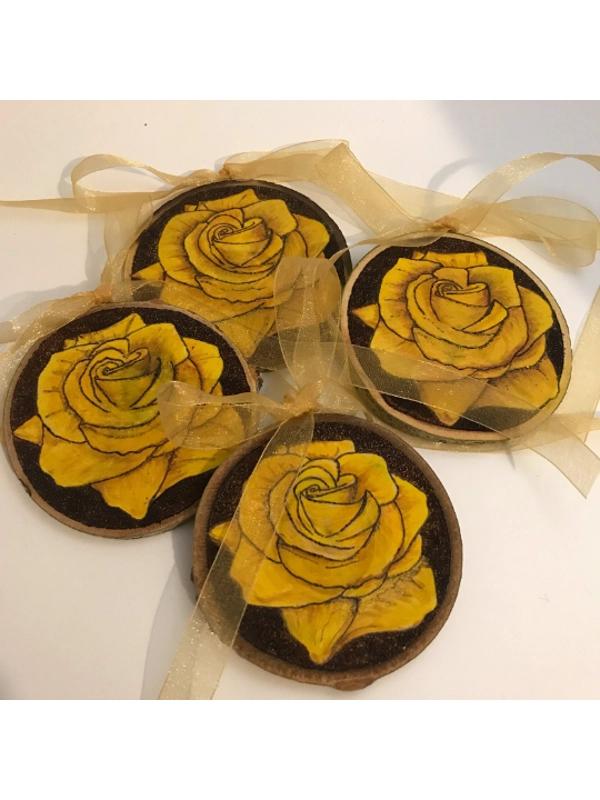 Personalized Yellow Rose of Texas, Mother's Day, Gift for Mom