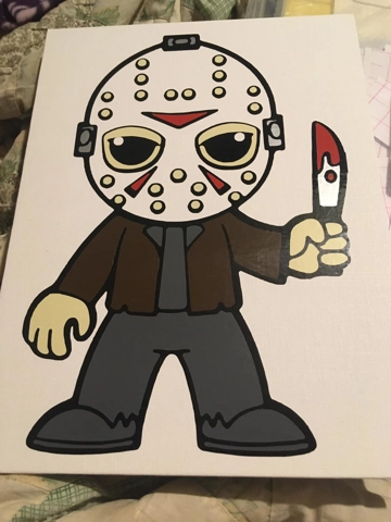 Movie Killers Vinyl on Canvas