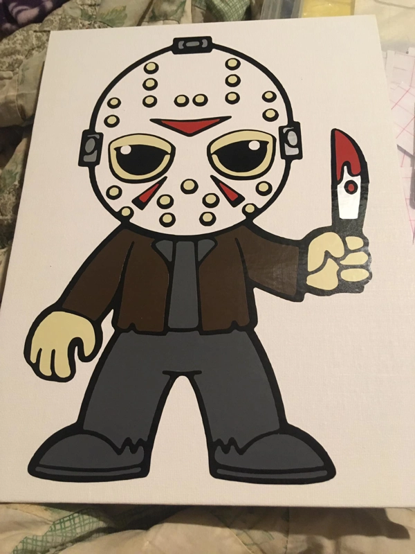 Movie Killers Vinyl on Canvas