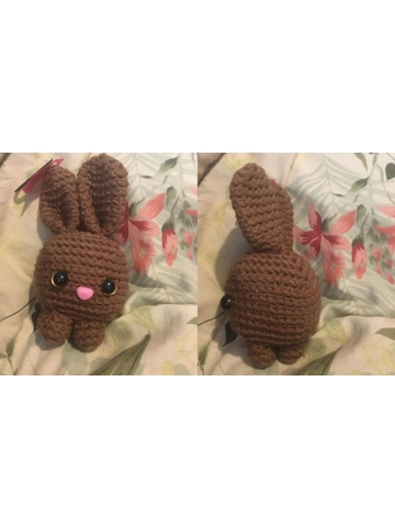 Hand Crocheted Bunny Cube