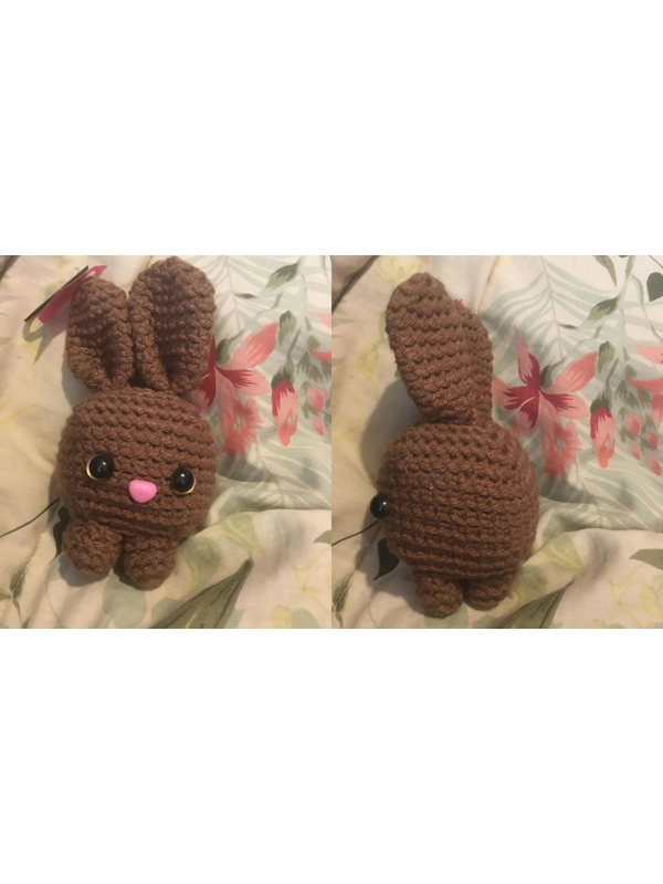Hand Crocheted Bunny Cube