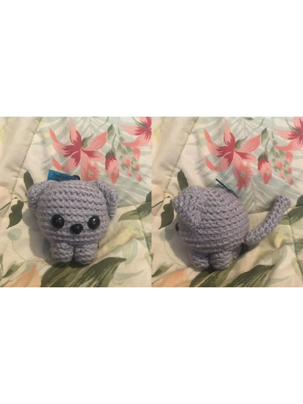 Hand Crocheted Cat Cube