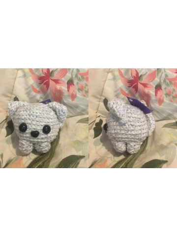 Hand Crocheted Cat Cube