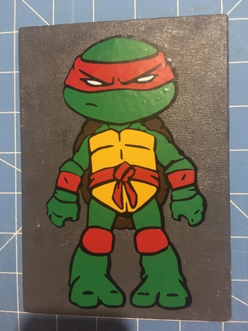 Painted Canvas With Vinyl - Raphael