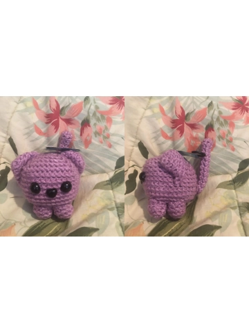 Hand Crocheted Cat Cube