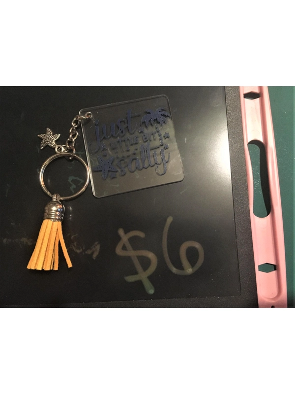 Acrylic Key Chain Square Salty