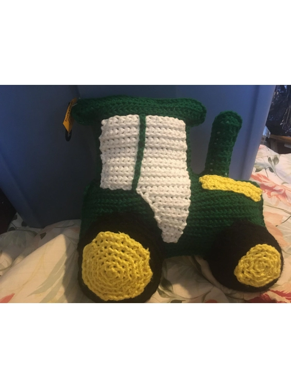 Hand Crochet Tractor Cuddler