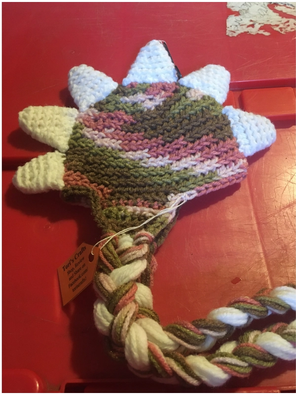Hand Crocheted 3-6 Month Dinosaur Hat