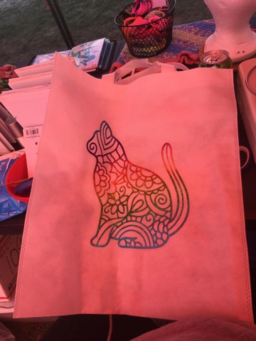Tote Bag Cat Mandala