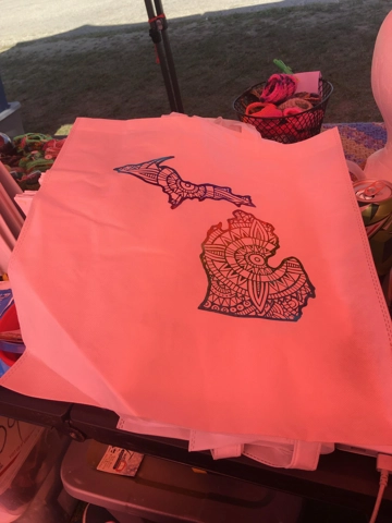 Tote Bag Michigan Mandala