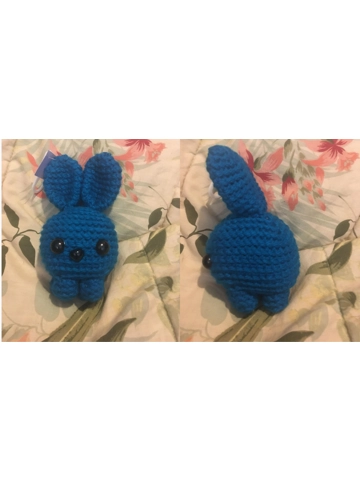 Hand Crocheted Bunny Cube