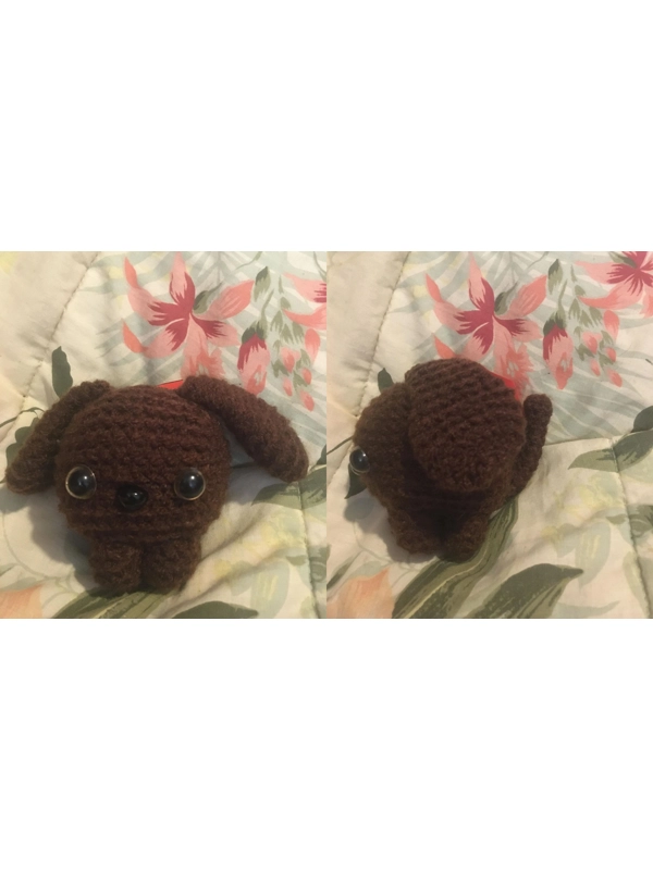 Hand Crocheted Dog Cube