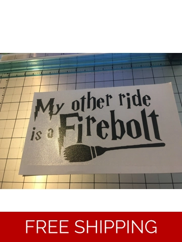 Vinyl Decal Firebolt For Car Bumper Cup Window