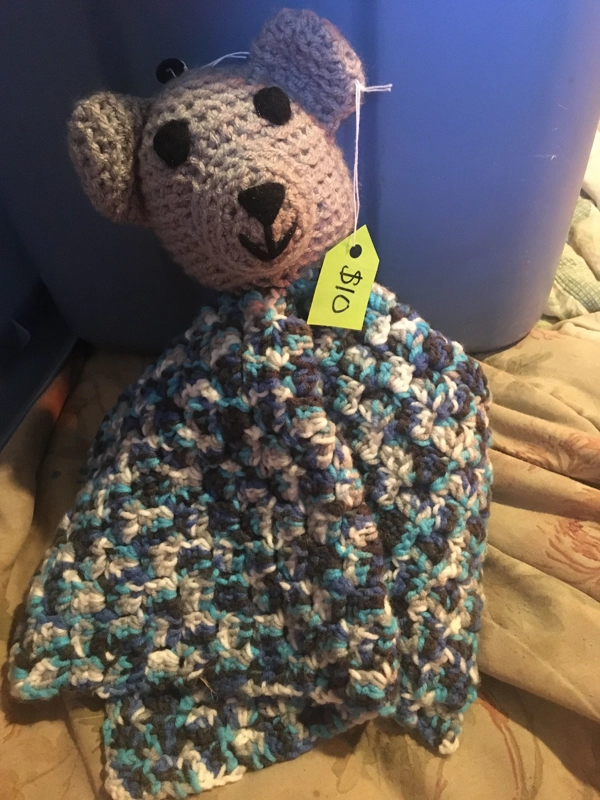 Hand Crocheted Bear Lovey