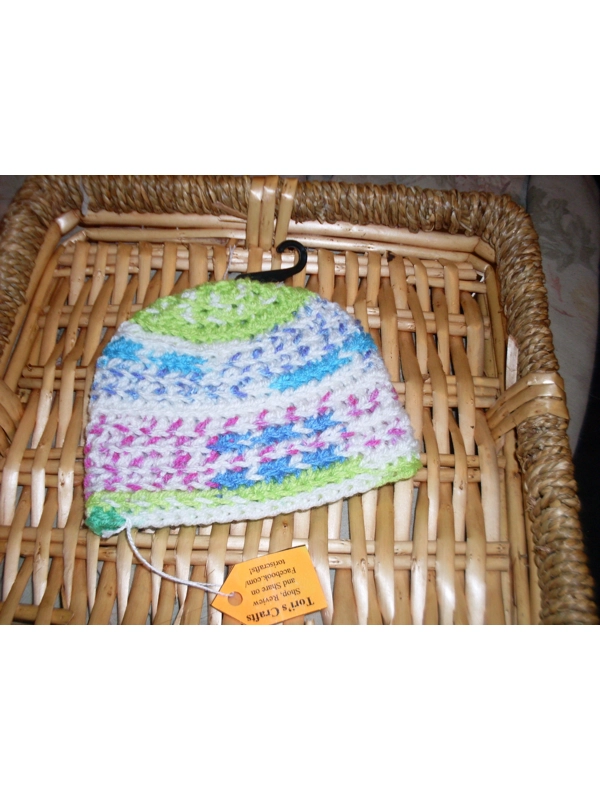 Hand Crocheted Hat Size 3-6 Months