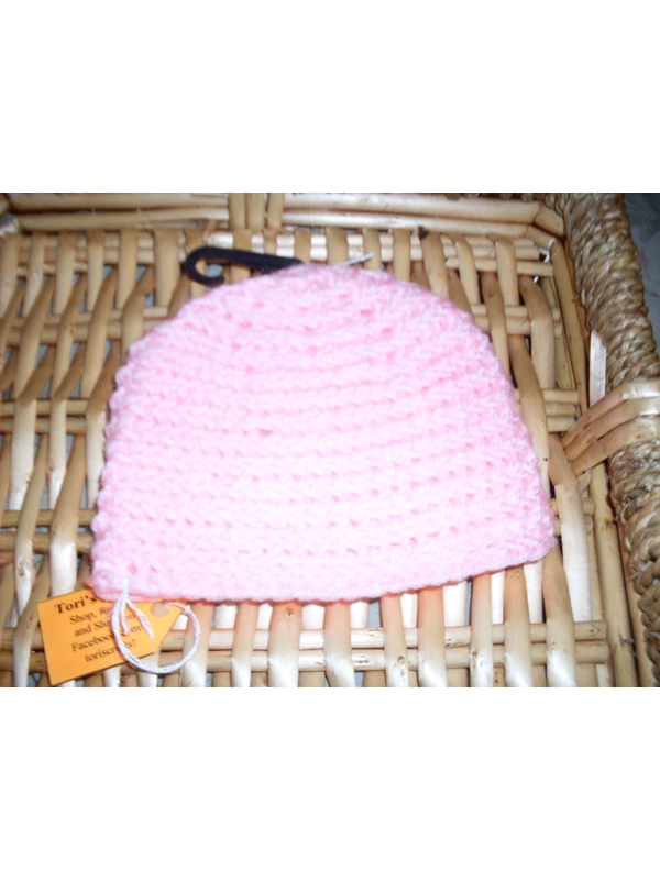 Hand Crocheted Hat Size 3-6 Months