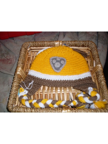 Hand Crocheted Hat Size Child Paw Patrol Rubble