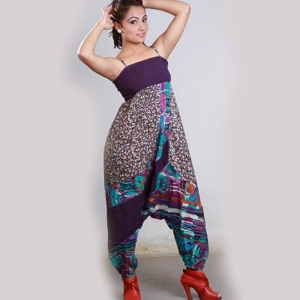 sleeveless printed dress (306)