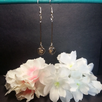Citrine Heart Drop Earrings Citrine Heart Drop Earrings
