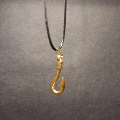 Golden Folklaw Fish Hook Necklace Golden Folklaw Fish Hook Necklace