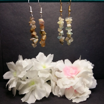 Peruvian Opal Stack Earrings Peruvian Opal Stack Earrings