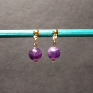 Amathyst Stud Earrings