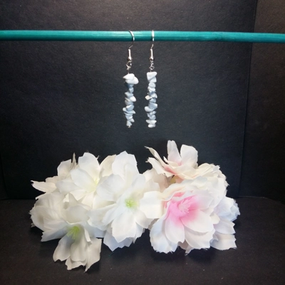 Blue Opal Stack Earrings