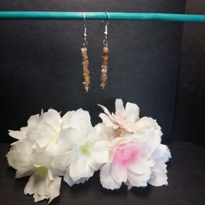 Brown Zircon Stack Earring