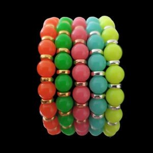 Fluorescent Acrylic Bracelets