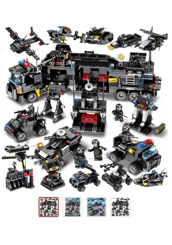 swat lego type set 695 pc