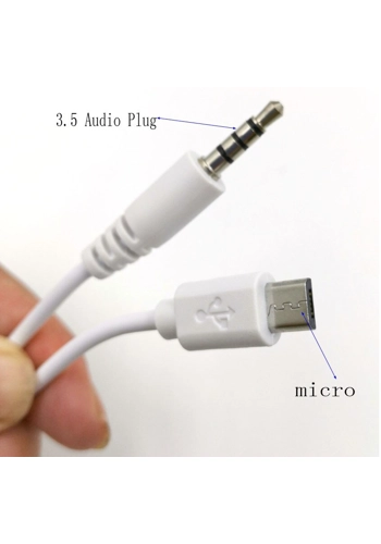 Aux to micro USB cable