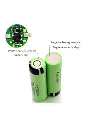 Green 18650rechargable  battery