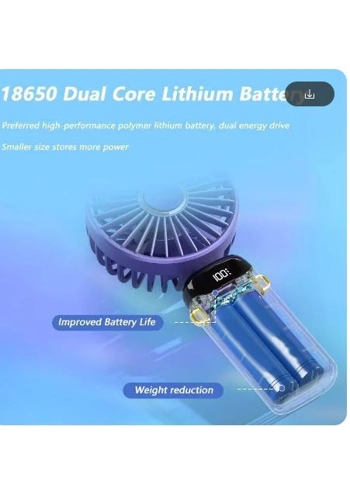 Hand held rechargable fan