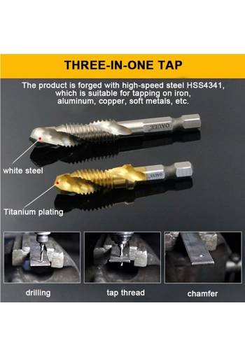 6pc blue tip drill bit