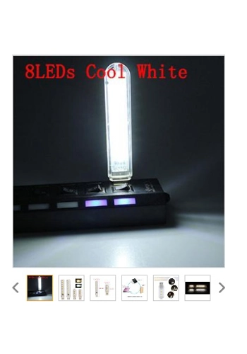 usb 8 led light